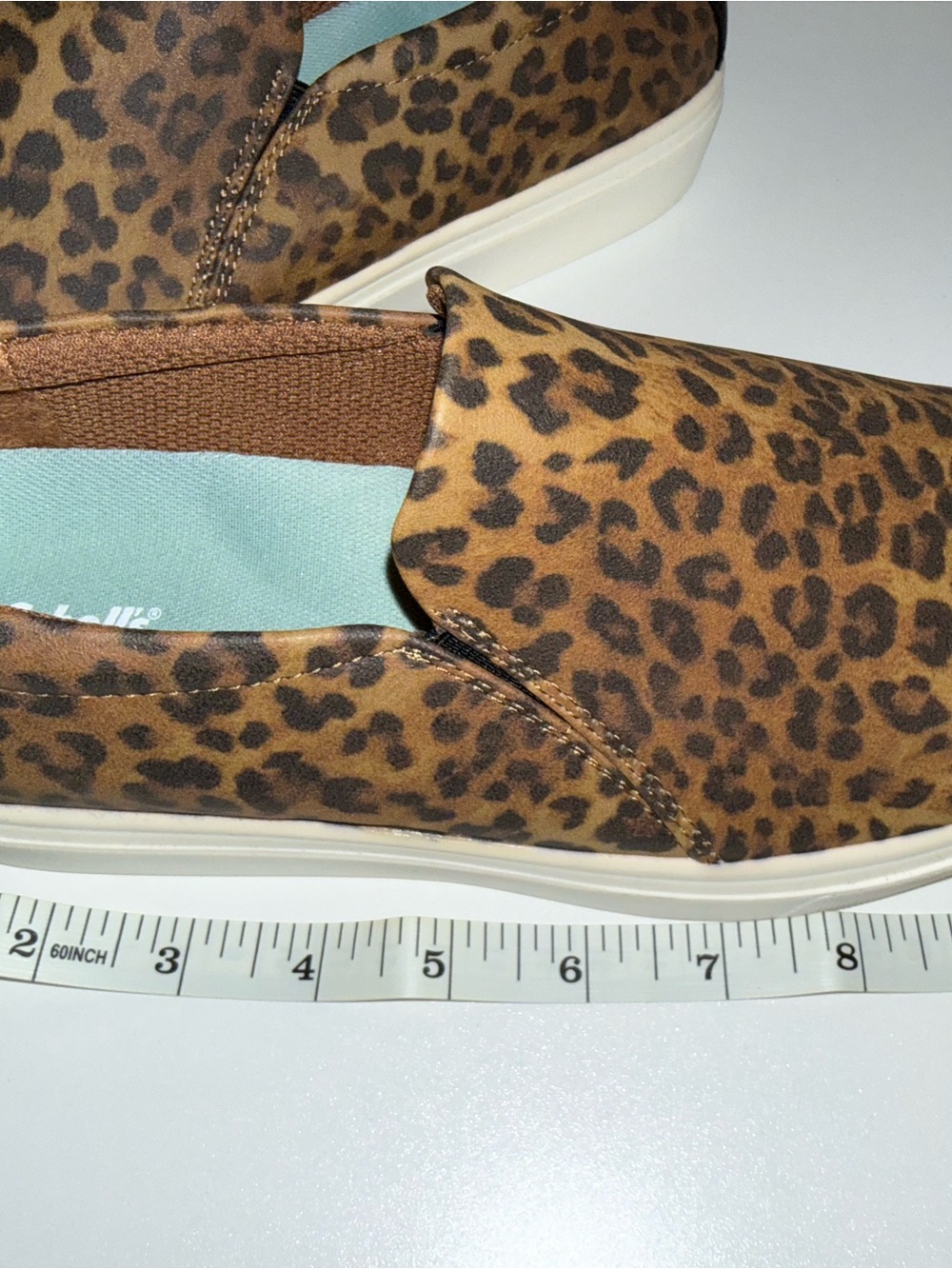 Dr. Scholl's Leopard Print Slip-On Sneakers - Brown/Black - Picture 6 of 8